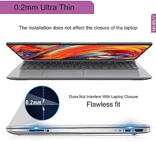 15.6" Screen Protector Tempered Glass for HP Laptop 15.6, HP Pavilion/Envy 15.6, Dell Inspiron 15, Lenovo Ideapad 15, Acer Aspire 5, Chromebook 15.6 & Other 15.6“ 16:9 Laptop ((345x194mm/ W x H)