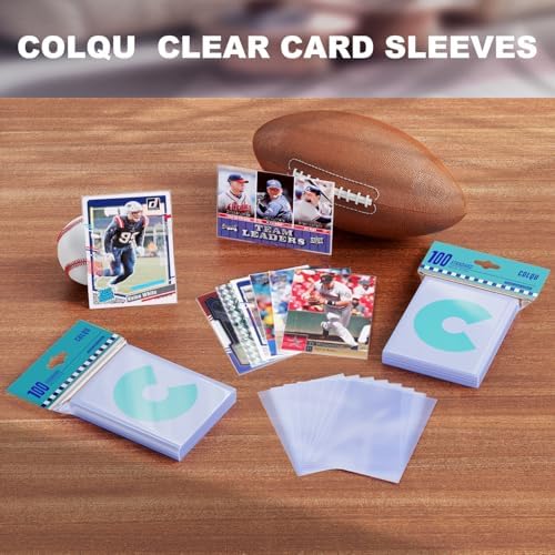 1000ct Card Sleeves, Baseball Card Sleeves, Penny Clear Card Sleeves for Trading Cards, Soft Trading Card Sleeves, Sports Card Sleeves, Card Protector Sleeves, Protective Plastic Sleeves for Cards