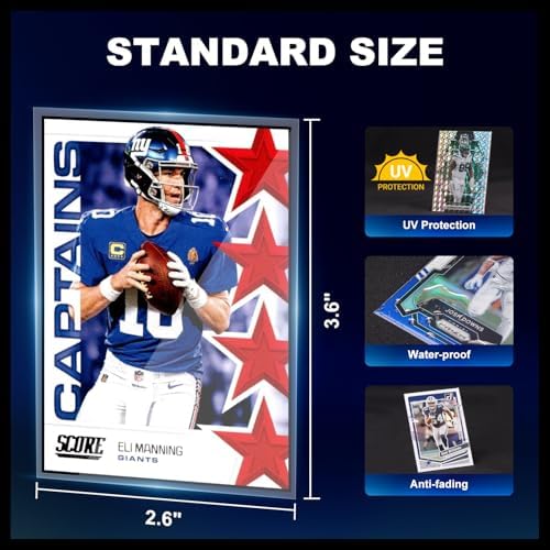 1000ct Card Sleeves, Baseball Card Sleeves, Penny Clear Card Sleeves for Trading Cards, Soft Trading Card Sleeves, Sports Card Sleeves, Card Protector Sleeves, Protective Plastic Sleeves for Cards