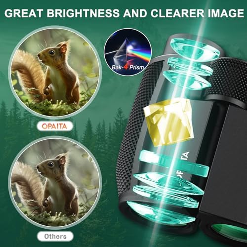 12x25 Birdwatching Binoculars - Compact Portable Binoculars for Travel & Sightseeing with Lightweight & Portable Design for Adults Kids
