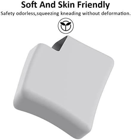 140W Soft Silicone Power Adapter Sleeve Case for 2021 2022 2023 2024 MacBook Pro 16 inch A2485 M1 A2780 M2 A2991 M3 A3186 A3403 M4 Charger Protective Cover (140W), Gray