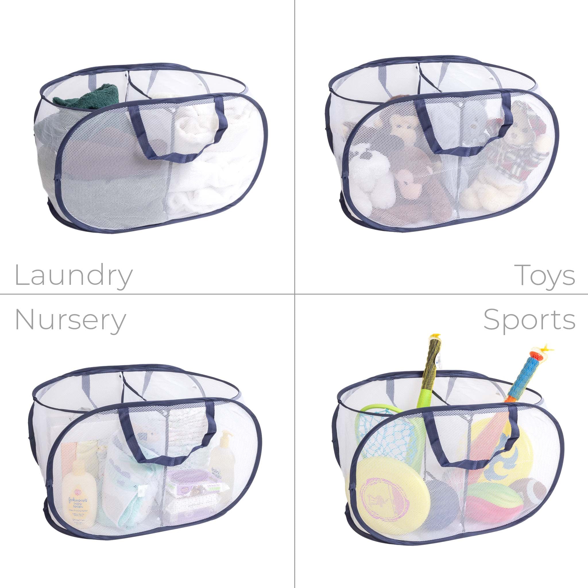 Pop-Up Sorter – 2-Compartment Laundry Hamper