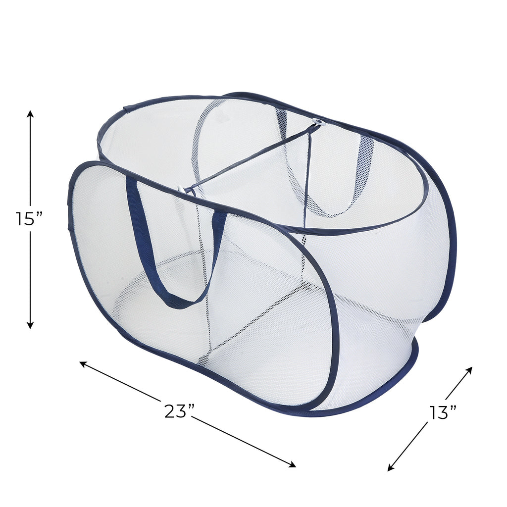 Pop-Up Sorter – 2-Compartment Laundry Hamper