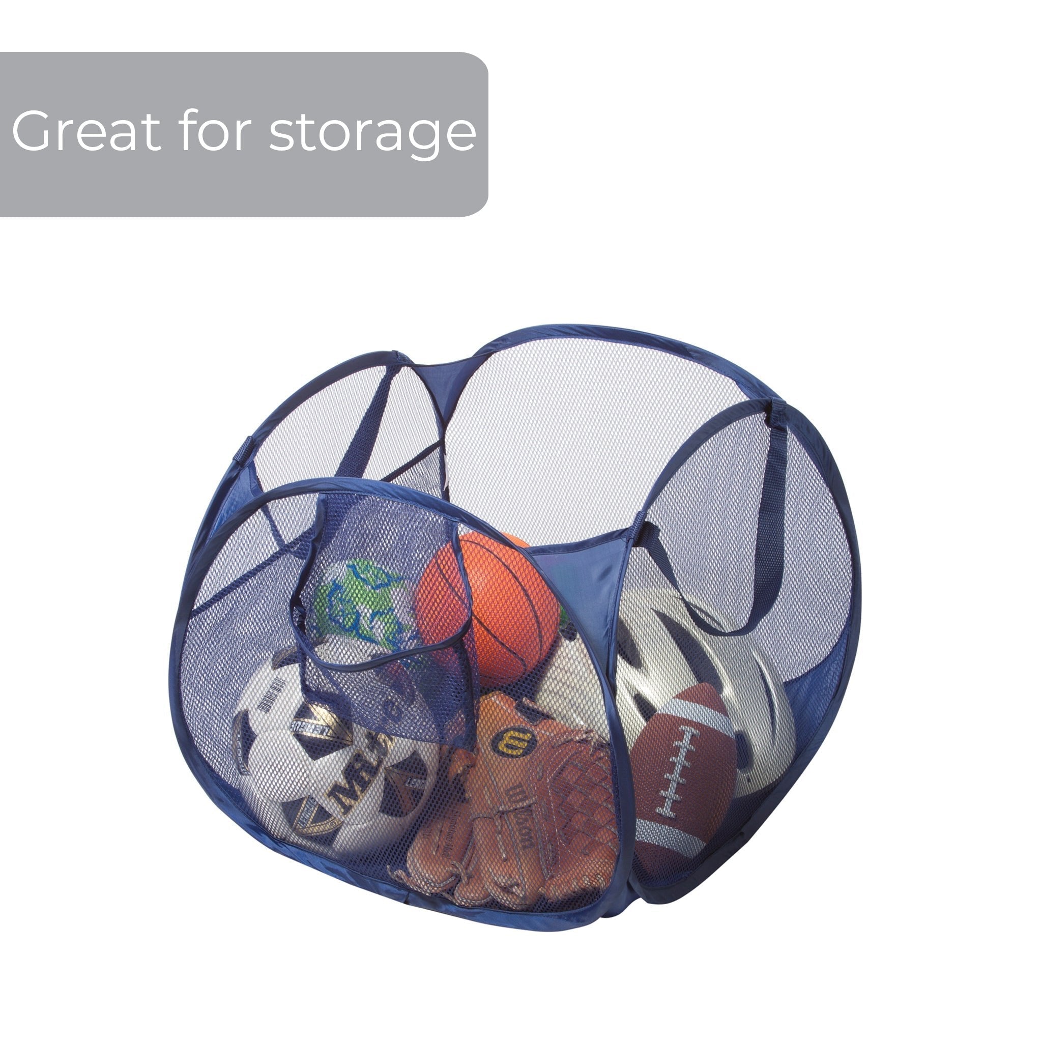 Pyramid Pop-Up Hamper – Blue or White