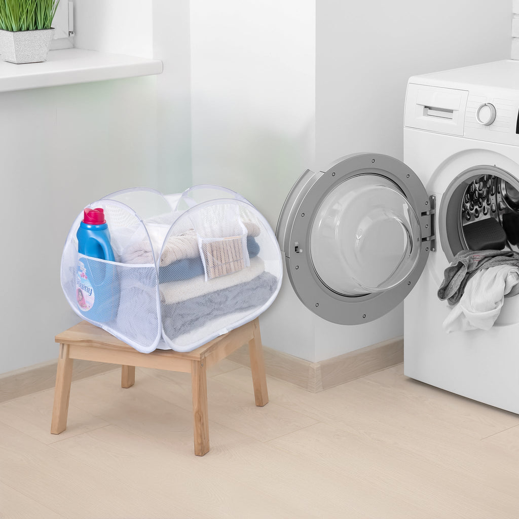 Pyramid Pop-Up Hamper – Blue or White