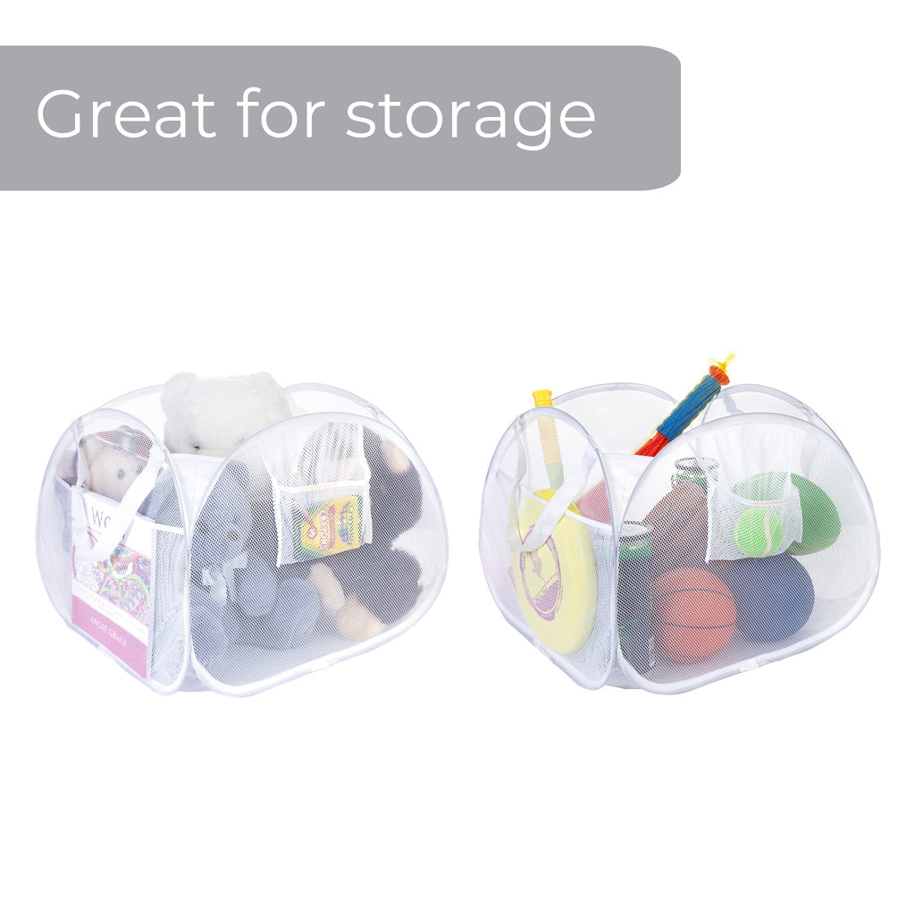 Pyramid Pop-Up Hamper – Blue or White