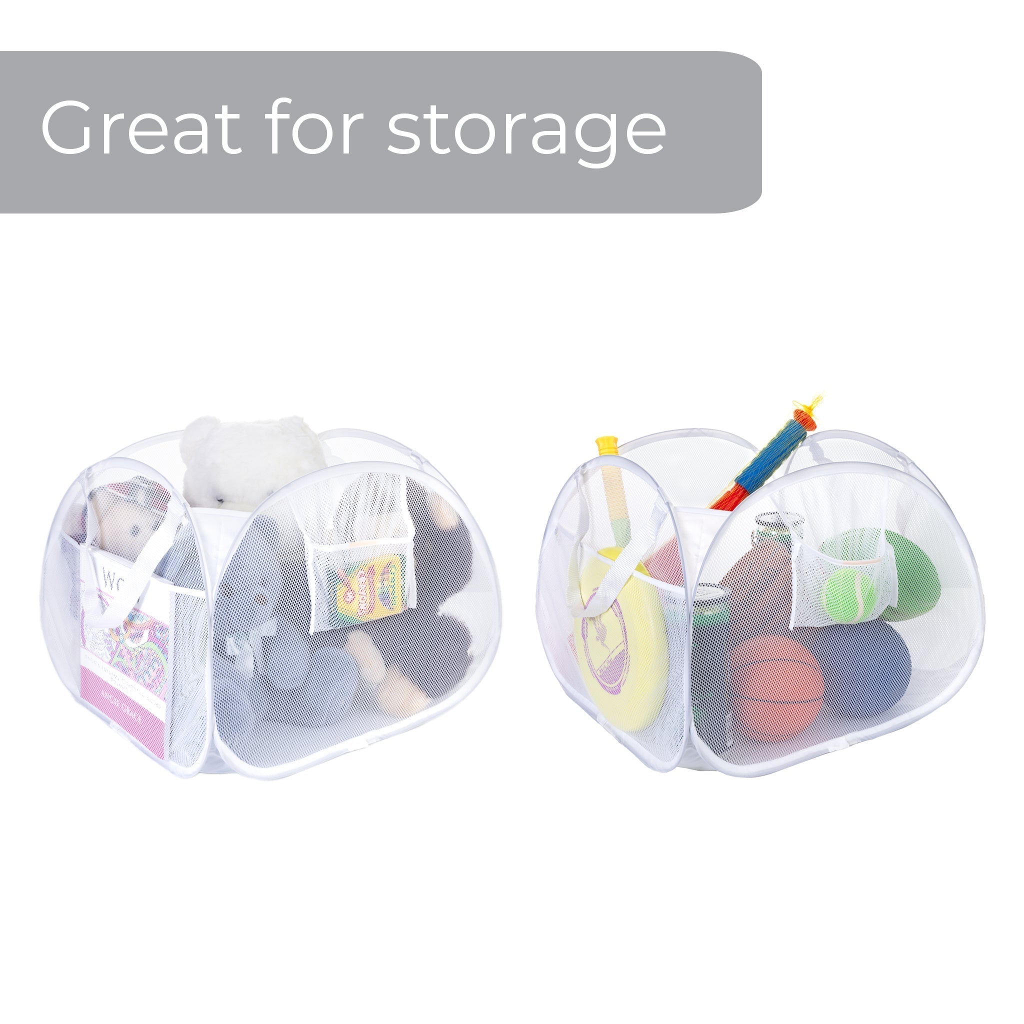 Pyramid Pop-Up Hamper – Blue or White