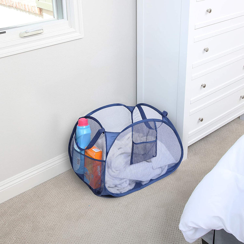 Pyramid Pop-Up Hamper – Blue or White