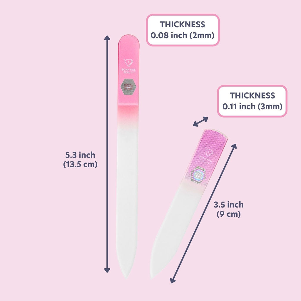 2-in-1 'File & Shine' Czech Glass Nail Buffer Set