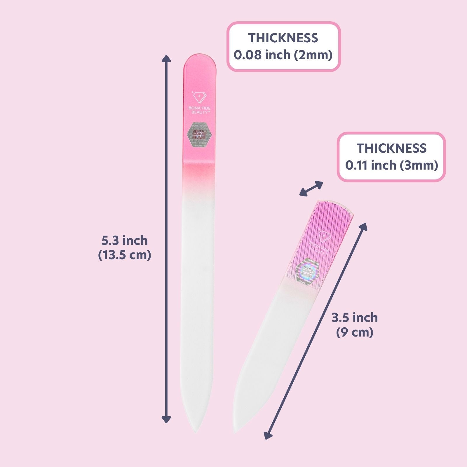 2-in-1 'File & Shine' Czech Glass Nail Buffer Set