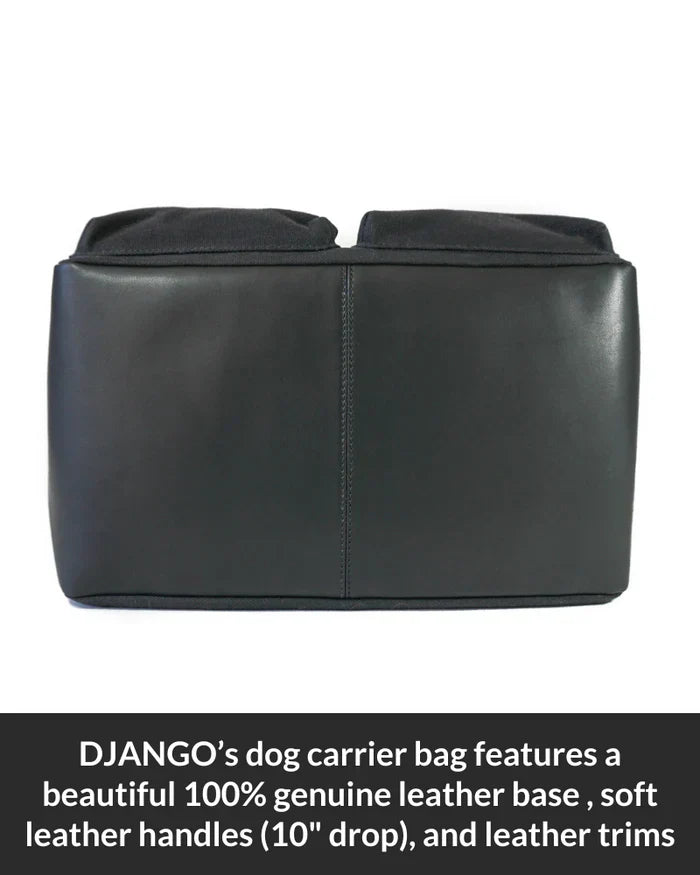 DjangoTote™ Waxed Canvas Dog Carrier Bag and Pet Travel Tote