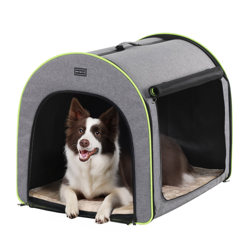 PETSFIT Portable Soft Collapsible Dog Crate Travel Soft Kennel