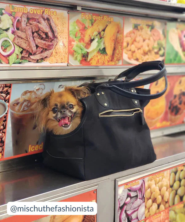 DjangoTote™ Waxed Canvas Dog Carrier Bag and Pet Travel Tote