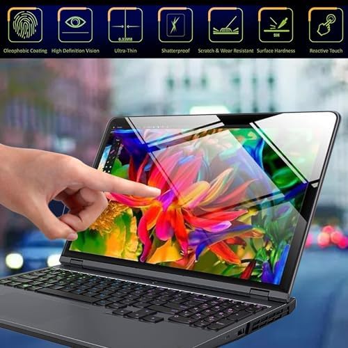 15.6-inch Tempered Glass Anti Blue Light Screen Protector for HP/Dell/Acer/ASUS/Samsung/Lenovo/Samsung/MSI/LG 15.6-inch 16:9 Laptop Eye Protection Screen Shield, 9H Hardness, Ultra HD