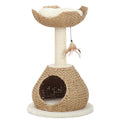 Petpals Walk Up Natural Aesthetic, Handwoven Cat Tree