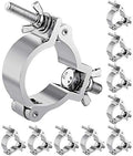 10PCS Eyeshot Premium Truss Clamp Stage Light Clamp, 2 Inch Aluminum Light Clamps for Truss, Heavy Duty 220lb LED Par Light Moving Head Lighting Clamps, Fit for 48-52mm OD Tube/Pipe