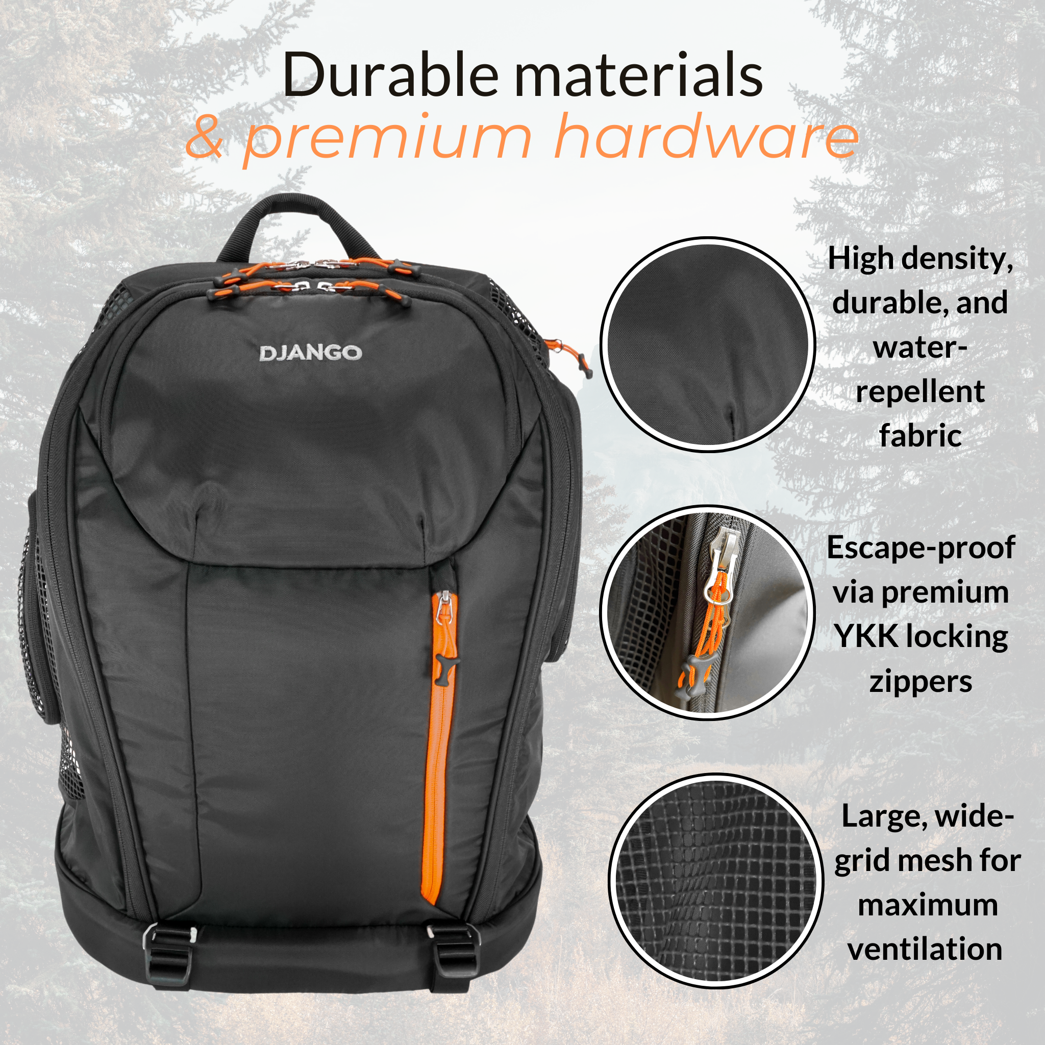 DJANGO - DjangoPack™ Dog Carrier Backpack