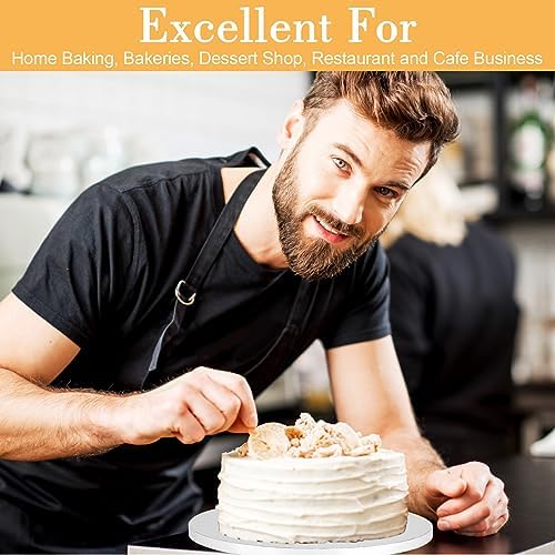 12 PCS Cake Drums 14 Inch, Cake Boards 14 Inch, 14 Inch Cake Drum, Cake Boards 14 Inch Round, Cake Drum 14 Inch Round, 1/2" Thick Cardboard, Sturdy Cake Base, Food Grade Cake Rounds, Base para Pastel
