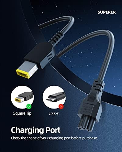 135W AC Charger Fit for Lenovo Ideapad Yoga Slim Creator 5 7 9 Pro 7-15IMH05 7-16IAH7 7-16ACH6 7-16ARH7 5-16ACH6 5-16ARH7 5-16IAH7 5-15IMH05 9-15IMH5 Laptop Power Supply Adapter Cord