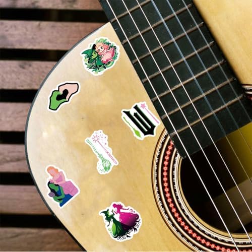 128Pcs Wicked Stickers Pack, Witch Aesthetic Vinyl Waterproof Sticker Decals for Water Bottle,Laptop,Phone,Skateboard,Scrapbooking,Bumper Choice for Teens Adults Fans for Party Supply