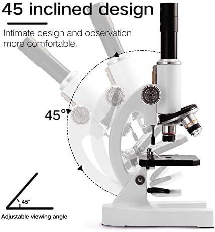 12000X-30000X Monocular Optical Microscope, Children Science Experimental Biology Teaching Microscope, with Phone Holder,30000X