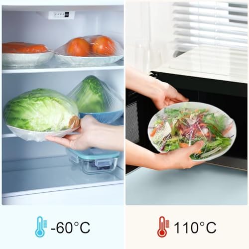 100pcs Bowl Covers Bread Proofing, Fits Bowls up to 12", Shower Caps Sourdough Bread Baking Supplies accessories, Sourdough Proofing Covers, BPA Free, Food Grade