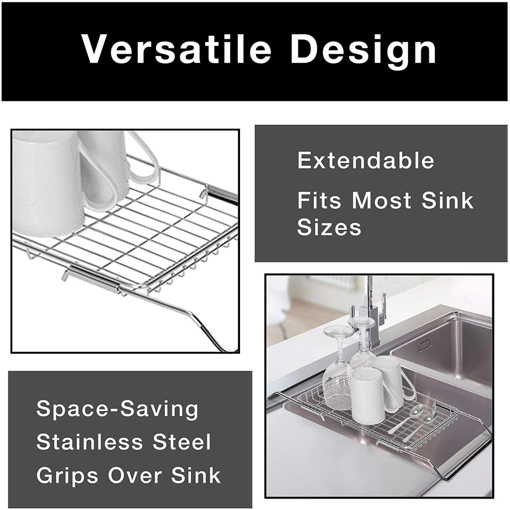 Expandable Dish Drainer with Adjustable Arms