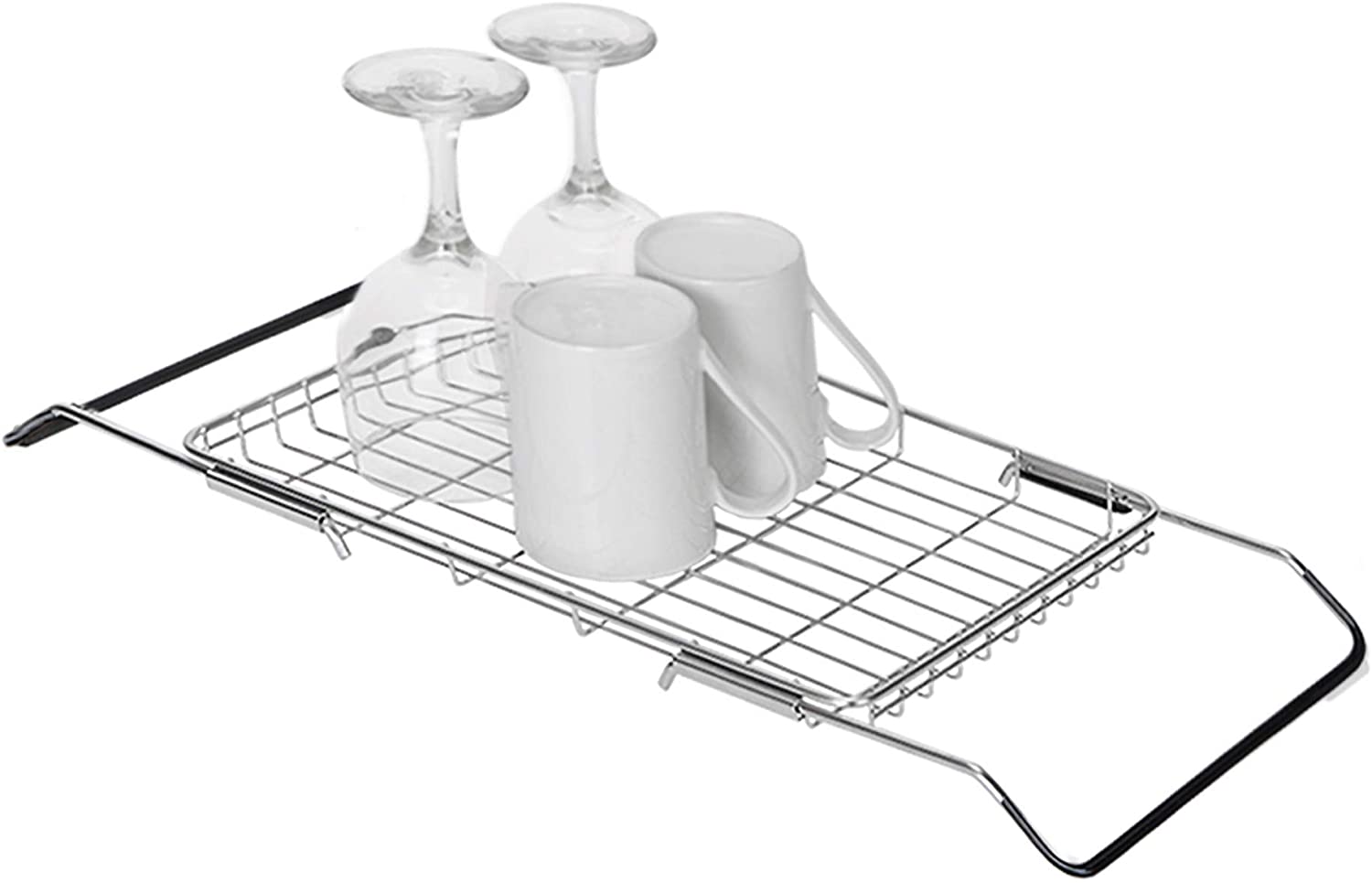 Expandable Dish Drainer with Adjustable Arms