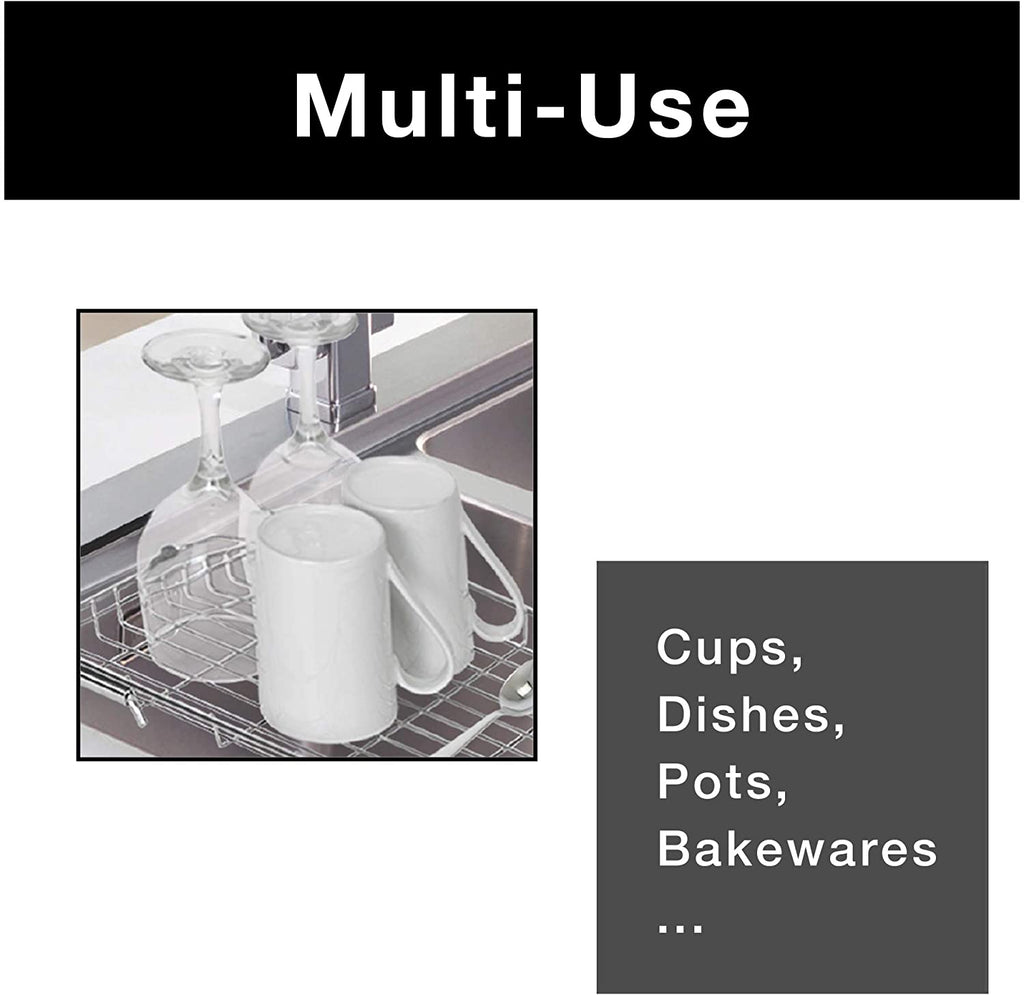 Expandable Dish Drainer with Adjustable Arms