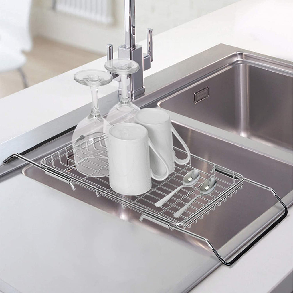 Expandable Dish Drainer with Adjustable Arms