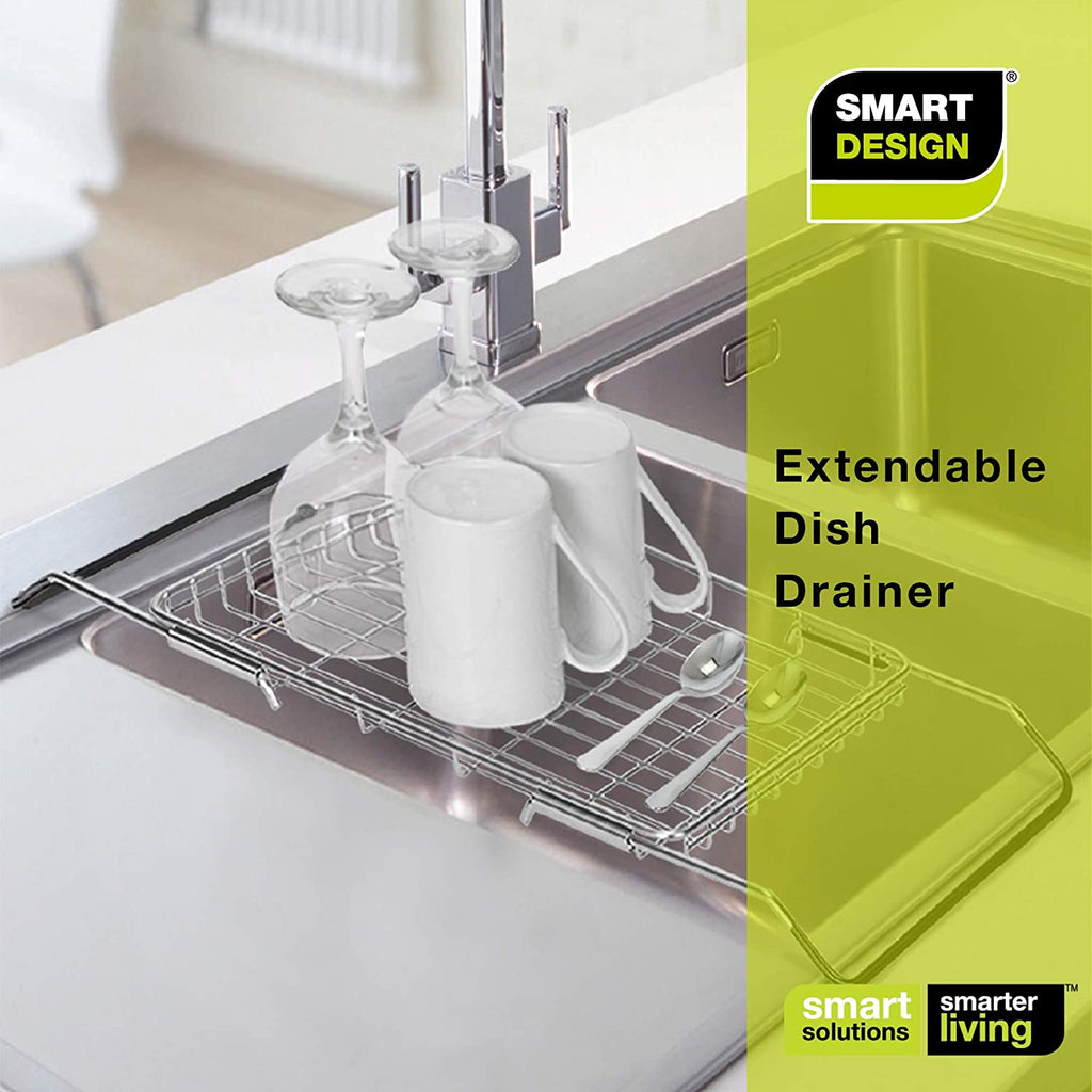 Expandable Dish Drainer with Adjustable Arms