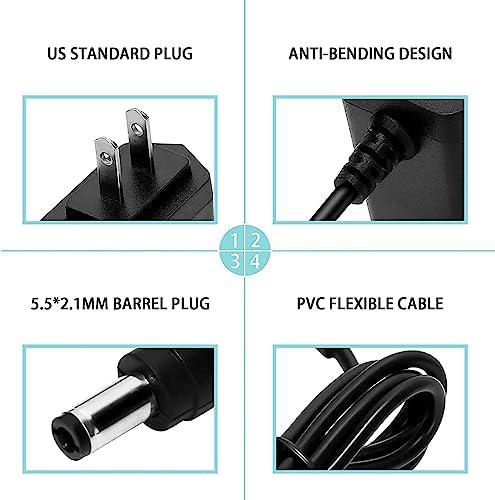 12V AC Adapter Power for Williams Legato Plus 88-Keys Digital Piano Keyboard Power Supply Cord Charger