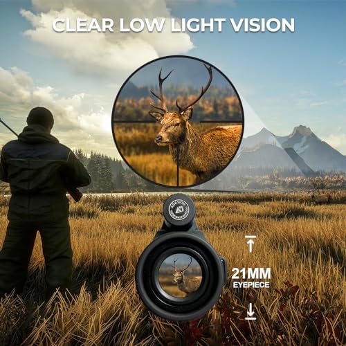 12x42 HD Binocular(1pack) and 12x56 HD Monocular(1pack) with Universal Phone Adapter - High Power with Super Bright and Large for Bird Watching Hunting Outdoor Sports Travel