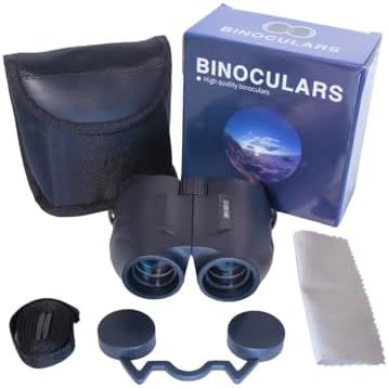 10x25 Binoculars for Adults, Large Eyepiece, Ultra Compact, Easy Focus, Low Light Vision, FMC Coating, Ideal for Travel, Sports, Bird Watching, Football, Outdoor Activities