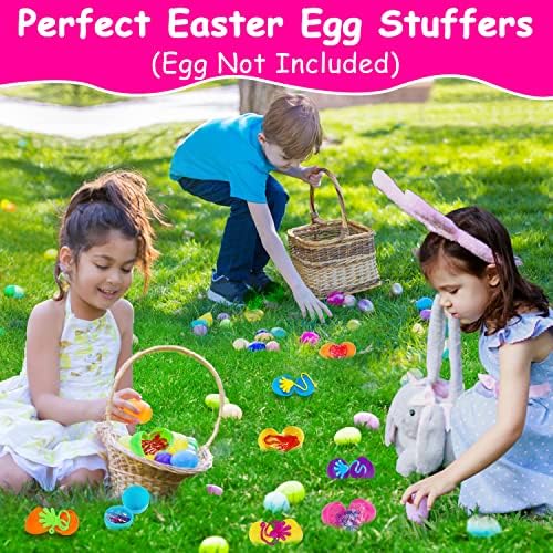 100PCS Glitter Sticky Hands Party Favors for Kids Birthday Supplies Easter Egg Fillers Goodie Bag Stuffers Classroom Treasure Box Carnival Prizes Bulk Treat Trinkets Pinata Stuff Mini Stretchy Toys