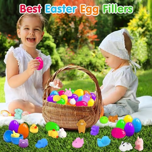 130PCS Squishies Mochi Squishy Toy, Kawaii Squishies Party Favors for Kids Stress Relief Fidget Toys Treasure Box Toys Classroom Prizes Kid Easter Egg Fillers Xmas Goodie Bag Stuffers, Random