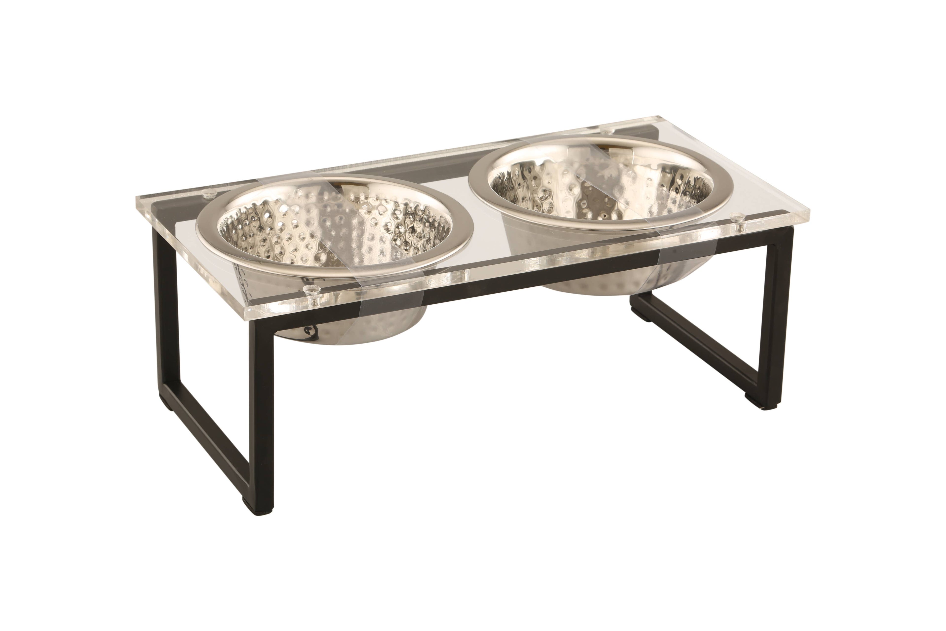 Acrylic Elevated Double Diner