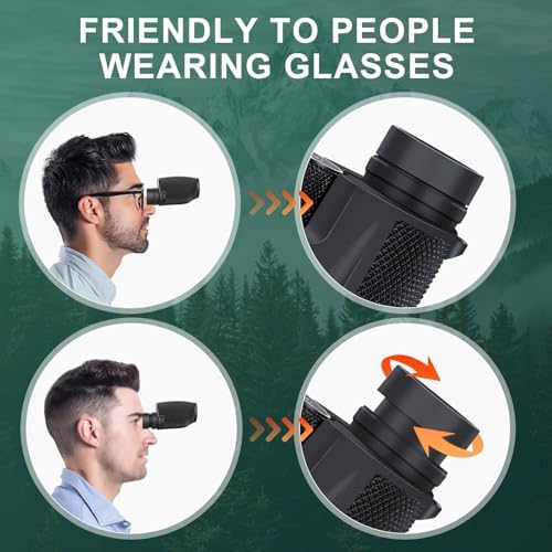12x25 Birdwatching Binoculars - Compact Portable Binoculars for Travel & Sightseeing with Lightweight & Portable Design for Adults Kids