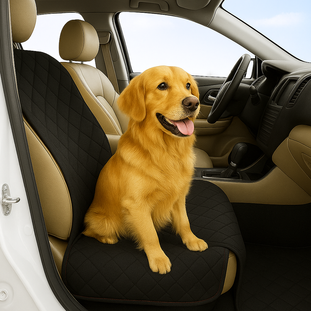 Formosa Covers Pet Single Car Seat Cover with Floor Coverage Black