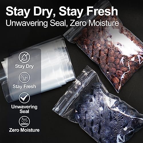 1200Pcs Small Plastic Bag for Jewelry, 3x4'' Small Zip Bag Baggies Resealable, 2 Mil(2 Layer) Durable Small Zip Bag for Pill and Small Business - Clear