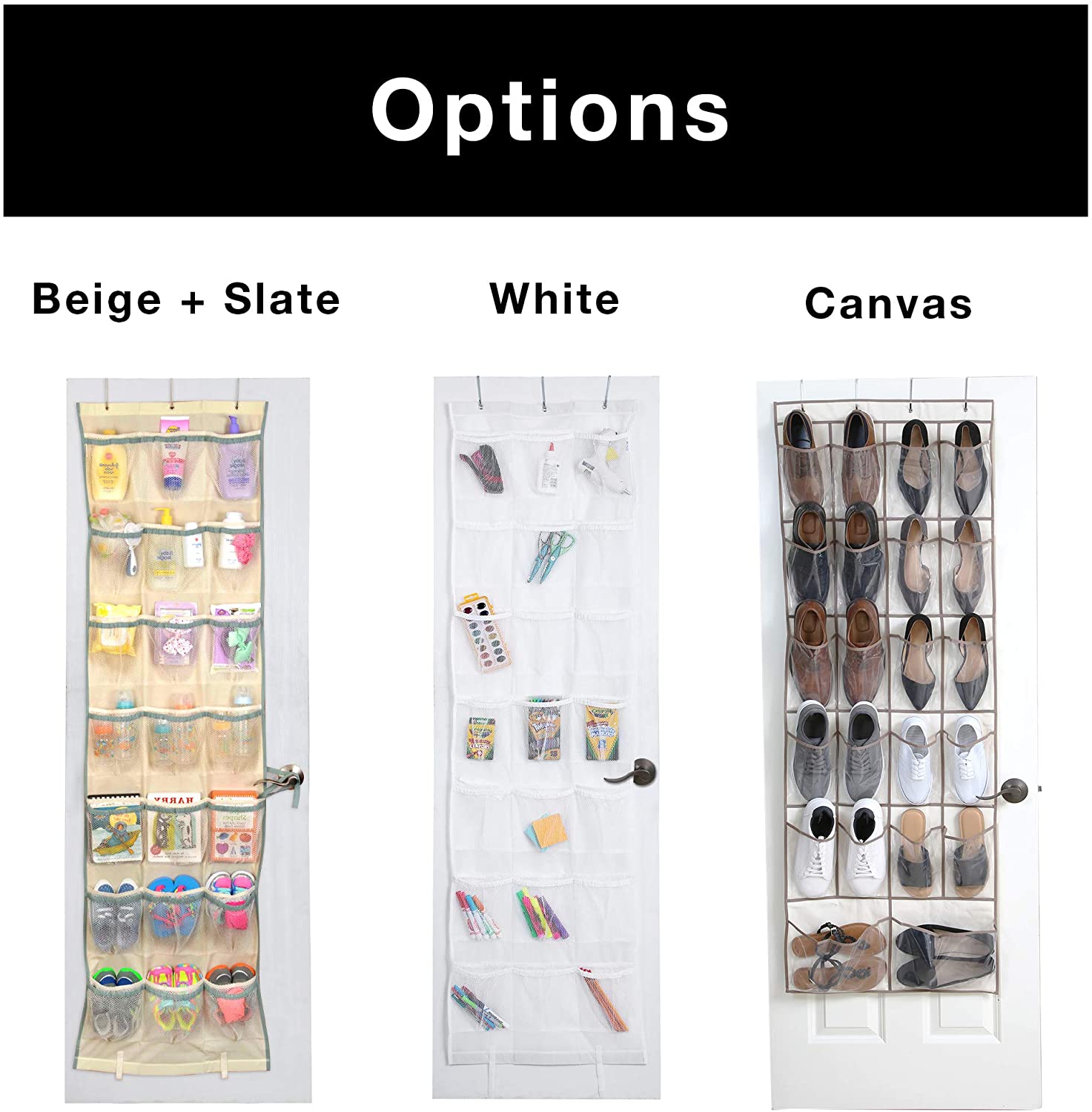 Fabric Over-The-Door Organizer with 42 Pockets