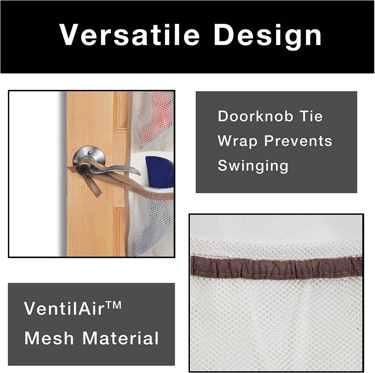 Fabric Over-The-Door Organizer with 42 Pockets