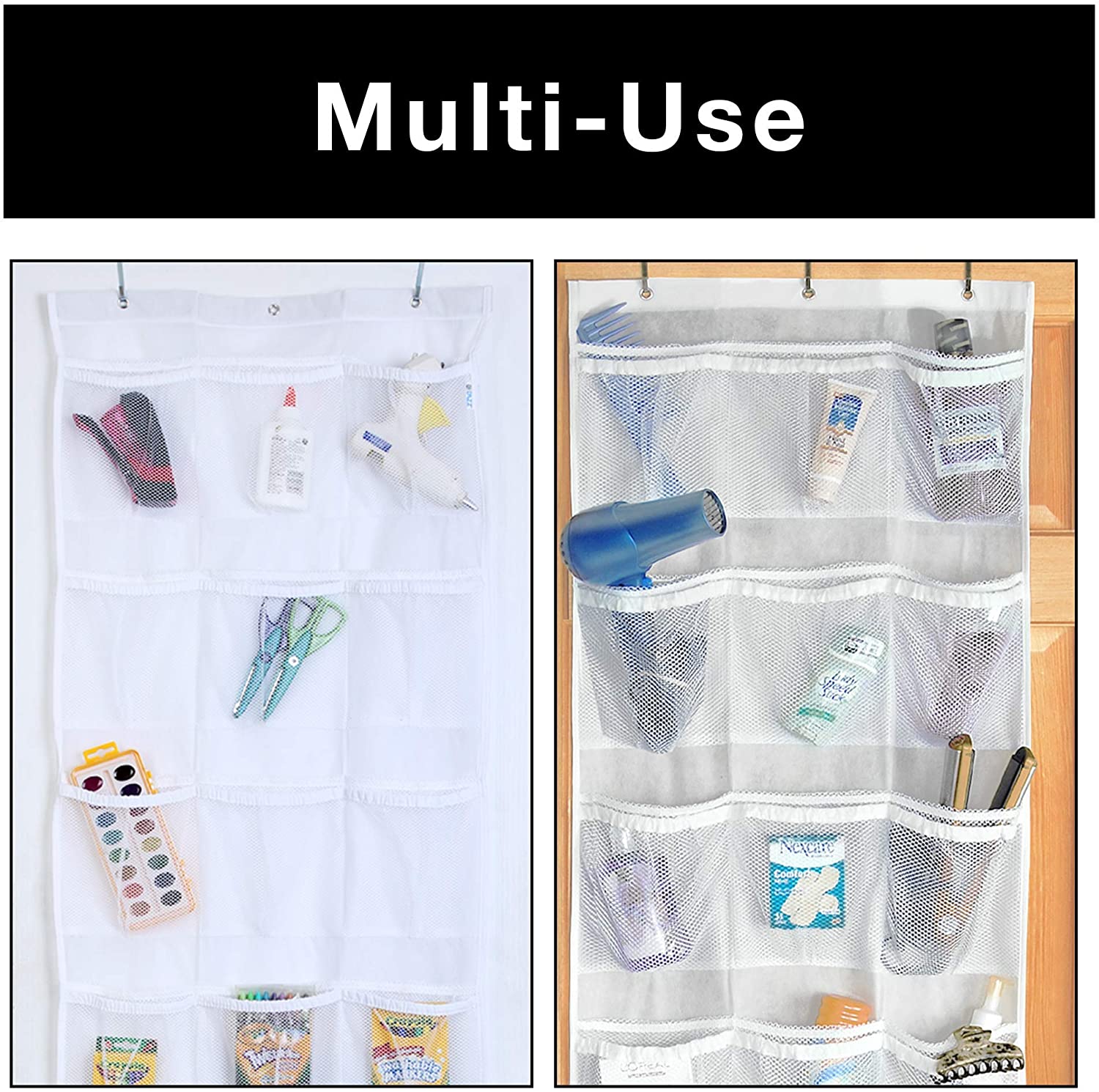 Fabric Over-The-Door Organizer with 42 Pockets