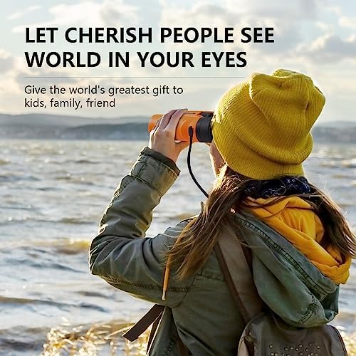 10X32 Compact Binoculars for Adults and Kids,High Powered Small Binoculars, BAK-4 FMC Clear Low Light Vison Waterproof Binoculars for Bird Watching, Concerts, Curise Ship