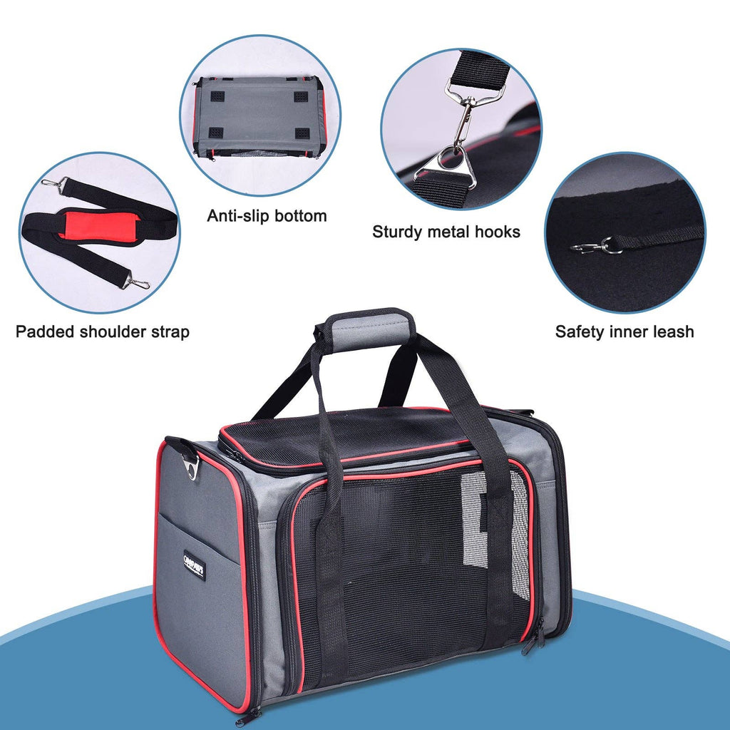 Jespet Soft-Sided Travel Small Dog & Cat Carrier