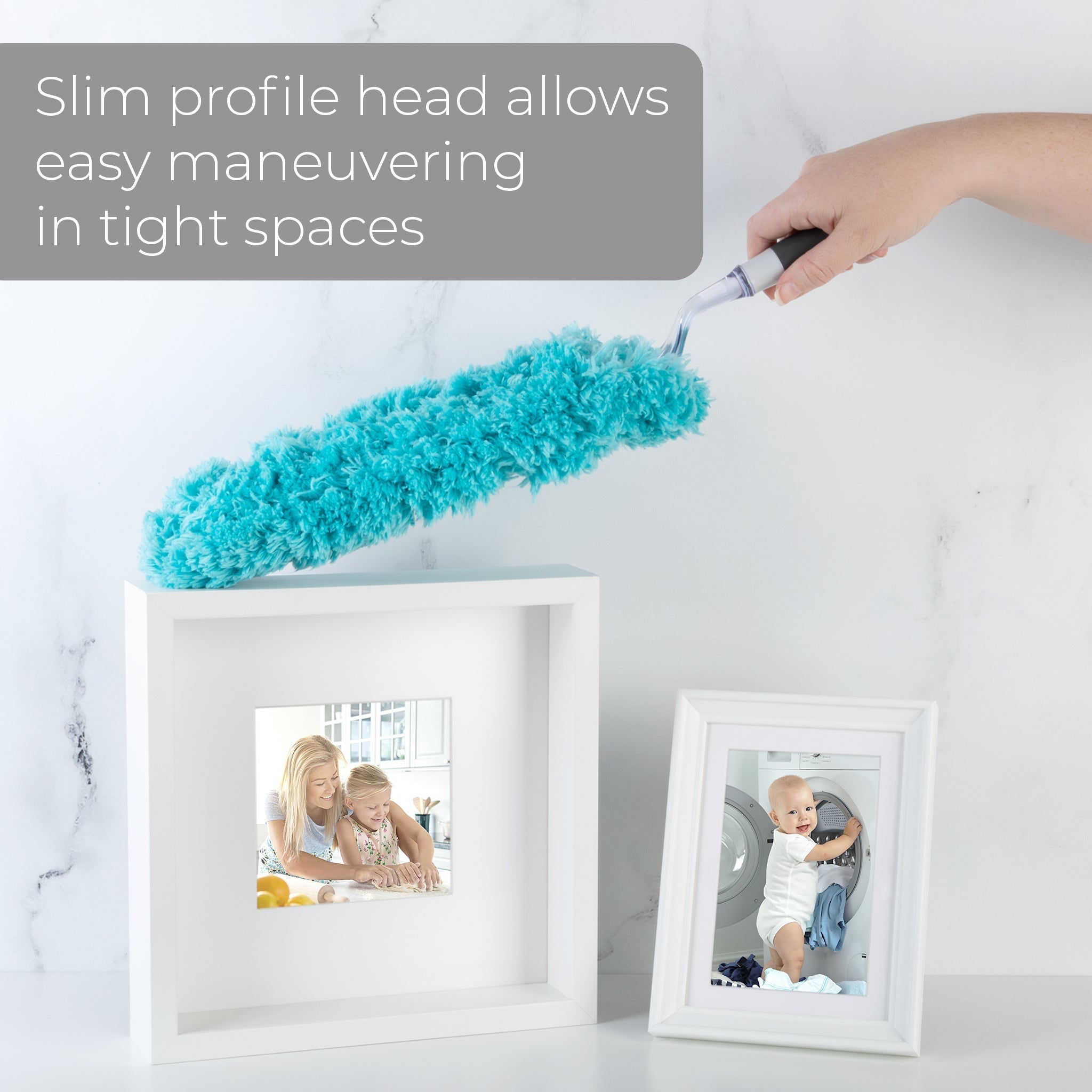 Flat Under Appliance Microfiber Hand Duster - 19 Inch
