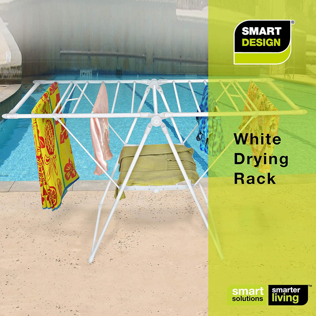 Foldable Clothes Drying Rack with Adjustable Wings
