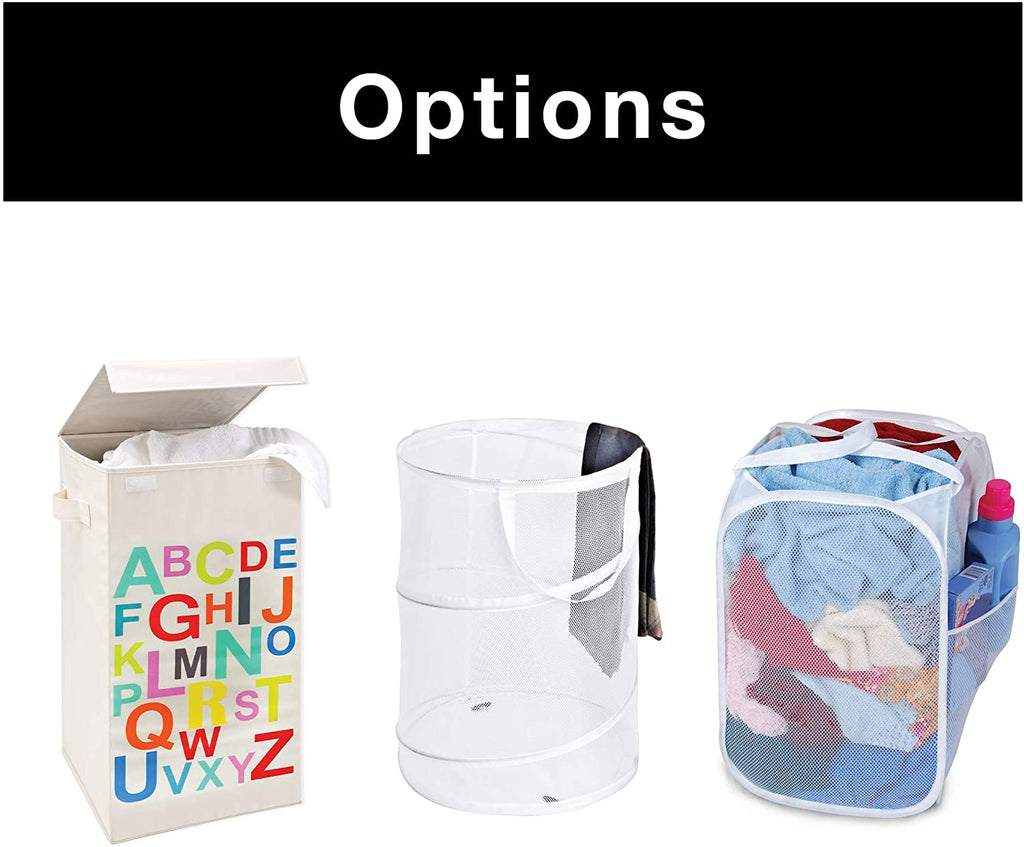 Foldable Laundry Hamper with Lid and Logo Design