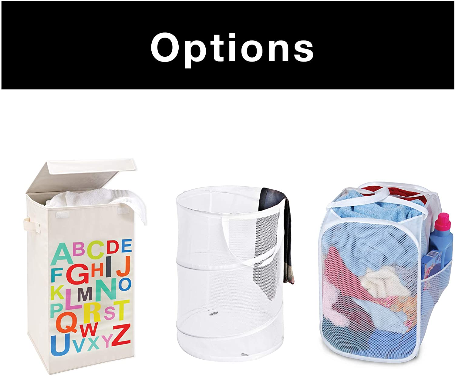 Foldable Laundry Hamper with Lid and Logo Design