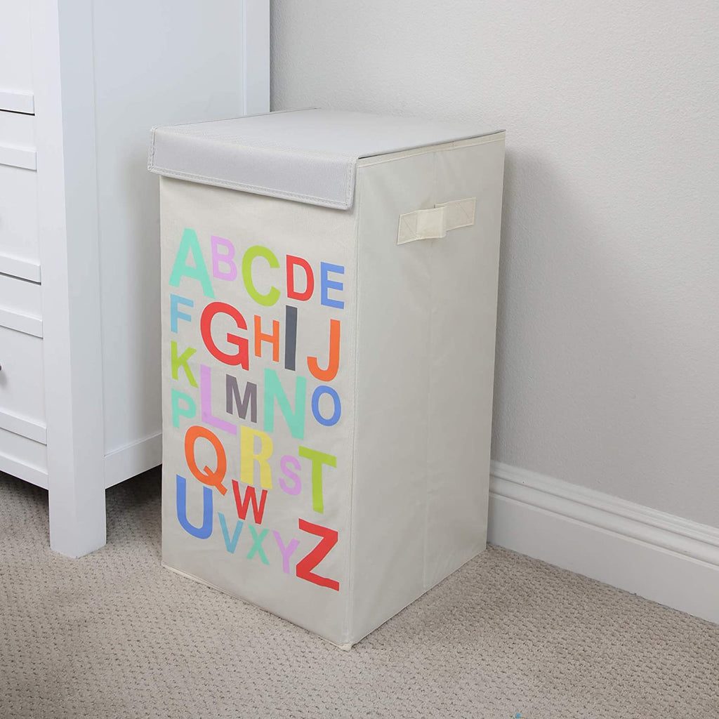 Foldable Laundry Hamper with Lid and Logo Design